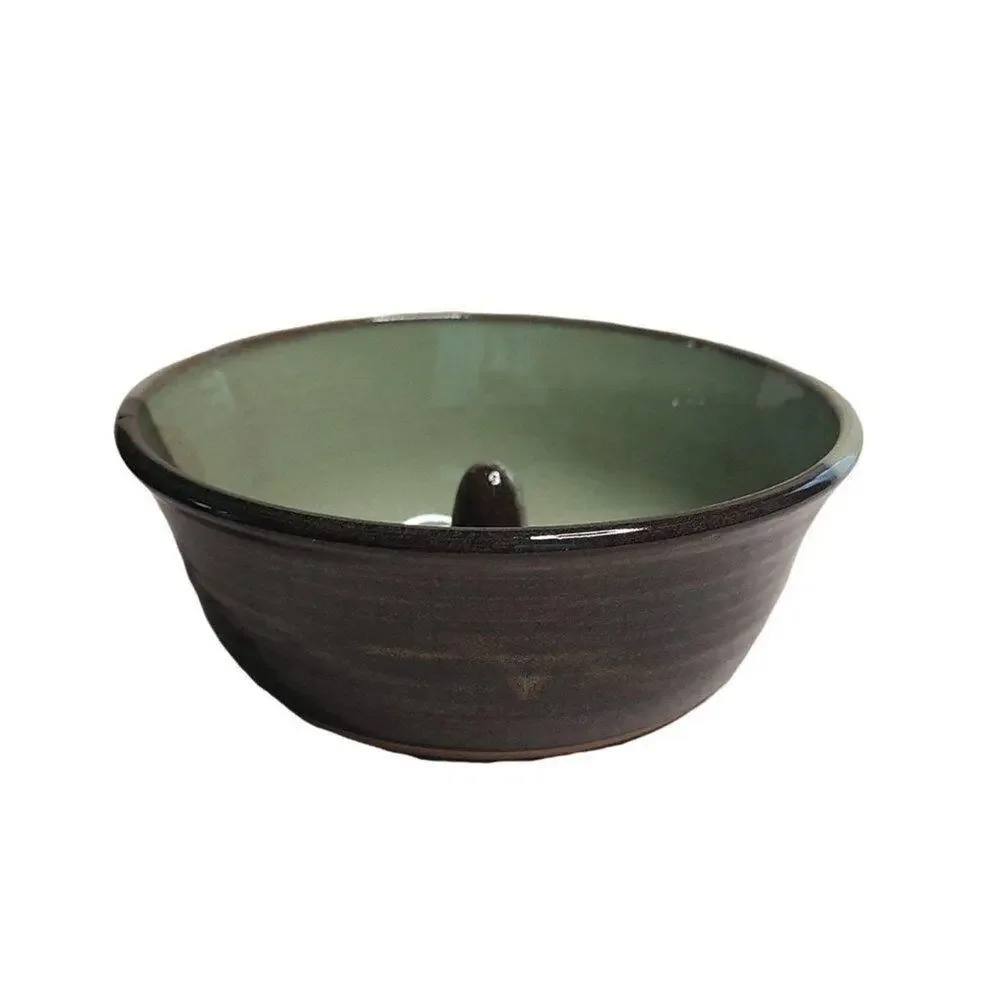 Handmade Pottery Kitchen Bakeware, Marble Stoneware Ceramic Apple Baker